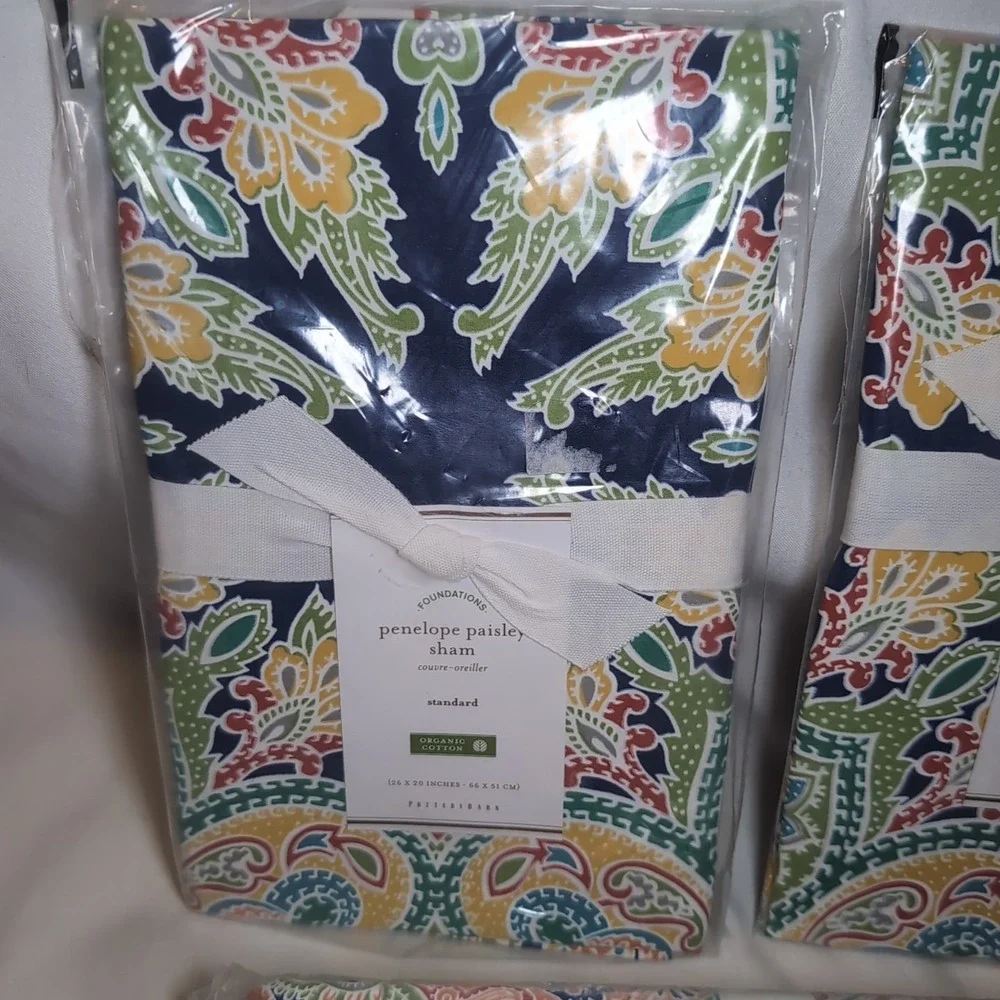 Pottery Barn Penelope Paisley Duvet Cover Full/Queen & 2x Standard Pillow Shams